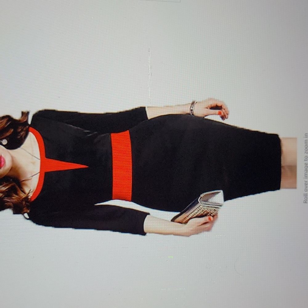 Colorblock Business Pencil Dress in Size S